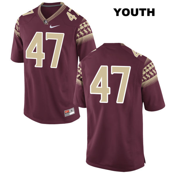 Youth NCAA Nike Florida State Seminoles #47 Stephen Gabbard College No Name Red Stitched Authentic Football Jersey ETY8569RE